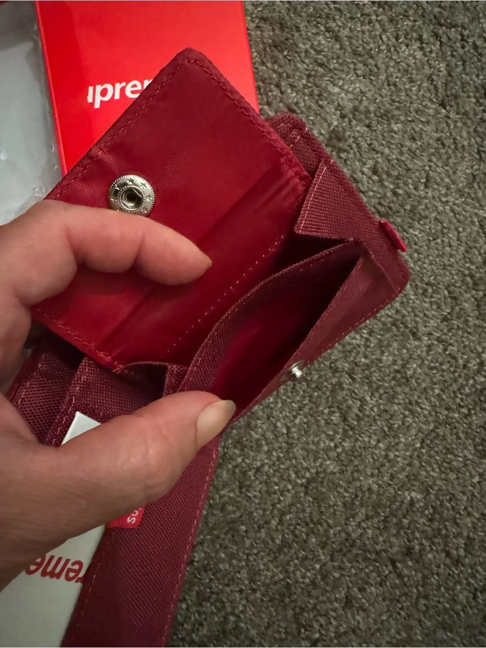 Unisex, red wallet